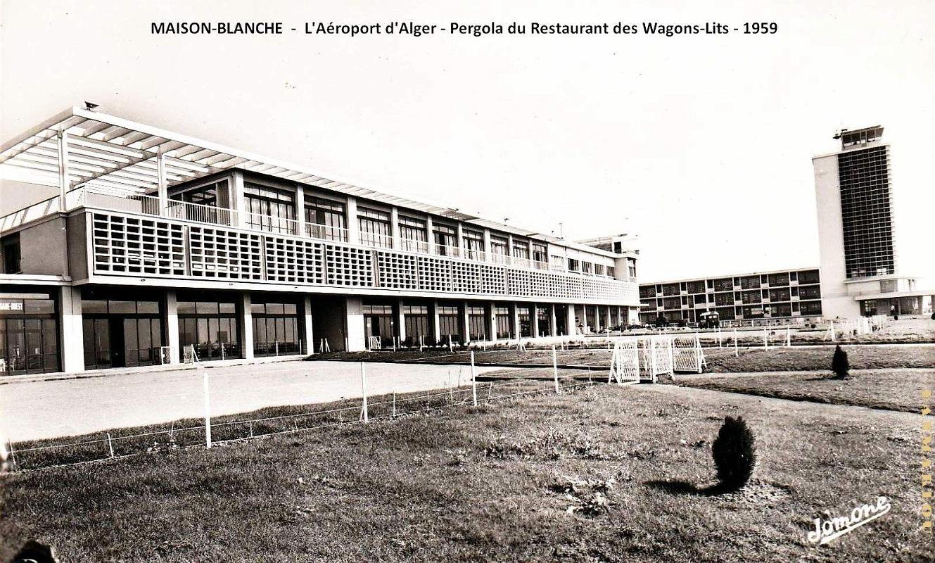 Maison-Blanche - Aeroport d'Alger - Pergola du Resto des Wagons-lits - 1959.jpg